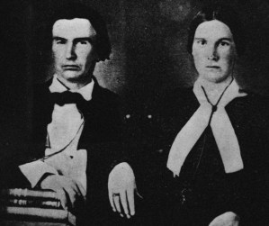 Founder of Dallas, Postmaster for The Republic of Texas John Neely Bryan and his wife.